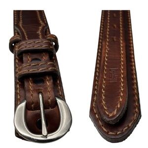 Duluth Trading Co Men’s Leather Ranger Belt Brown 32–34 EUC